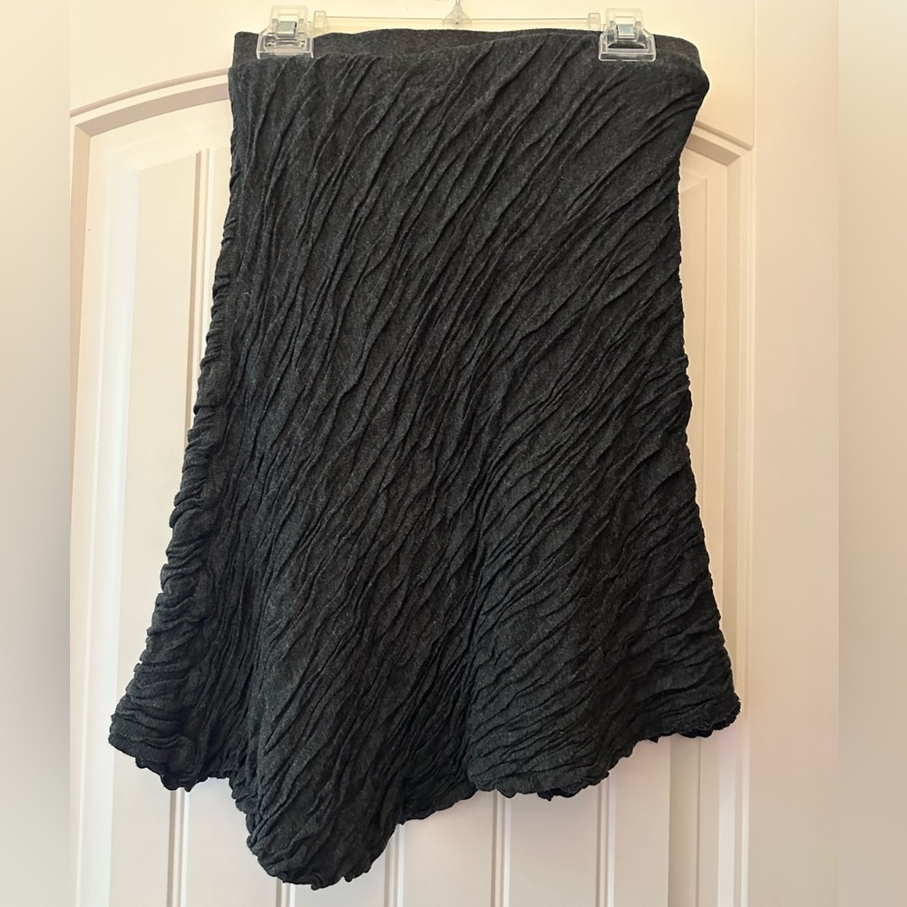 Simply Vera Wang Crepe Baggy Skirt Charcoal M